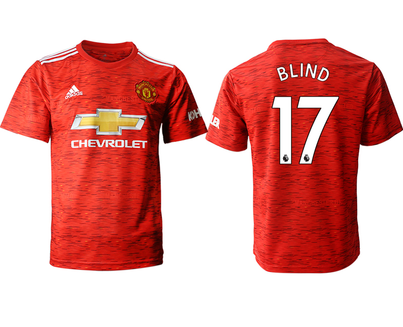 Men 2020-2021 club Manchester United home aaa version #17 red Soccer Jerseys->manchester united jersey->Soccer Club Jersey